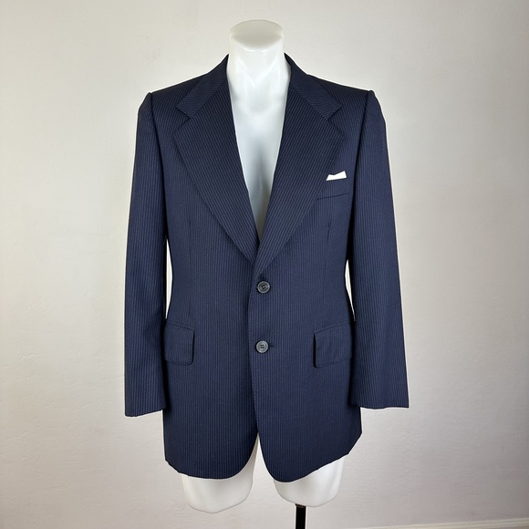 Lanvin Virgin Wool Pinstripe Sport Jacket Size 40S